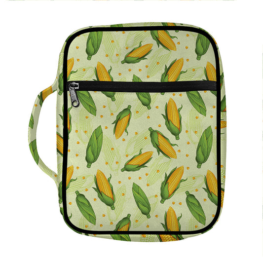Corncob Pattern Print Front Pocket Bible Bag