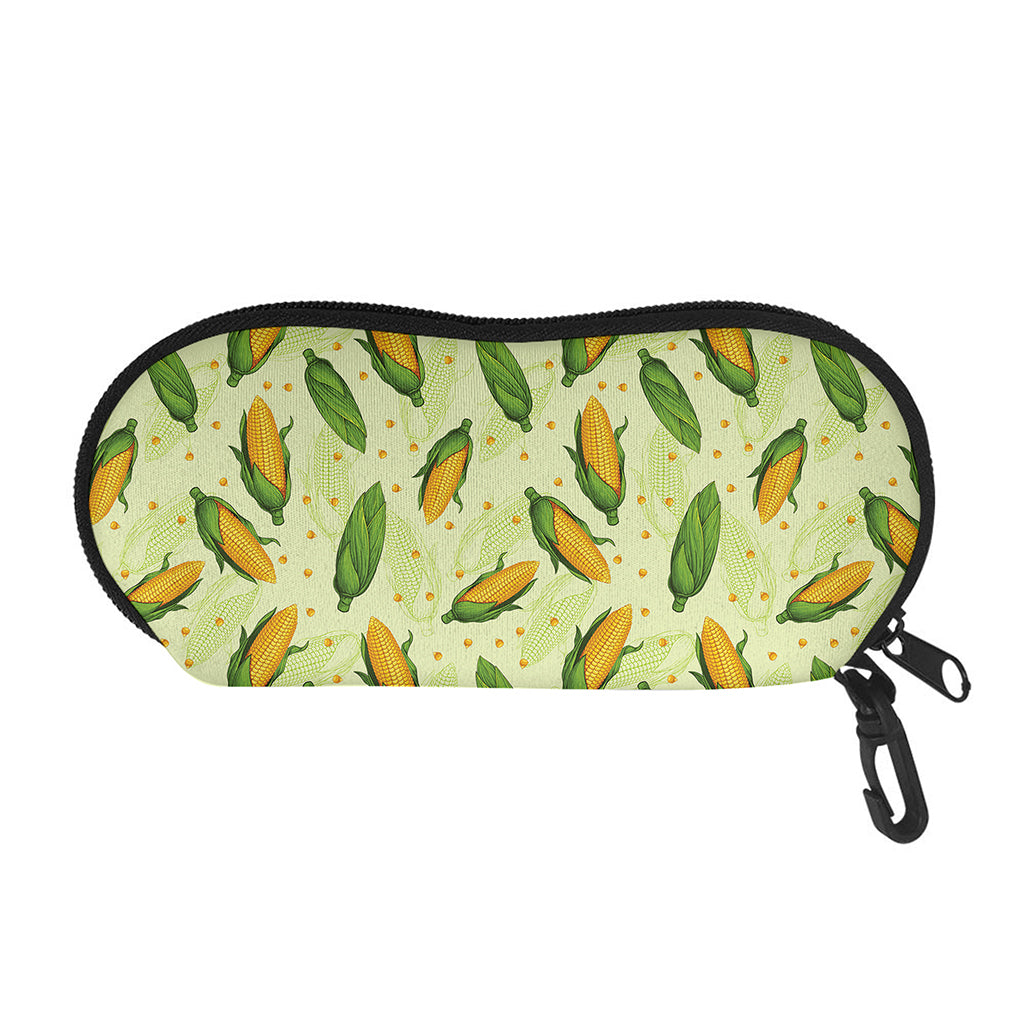Corncob Pattern Print Glasses Case