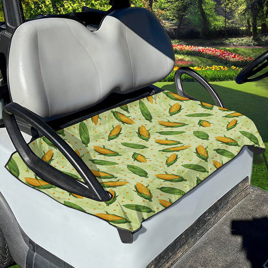 Corncob Pattern Print Golf Cart Seat Cover