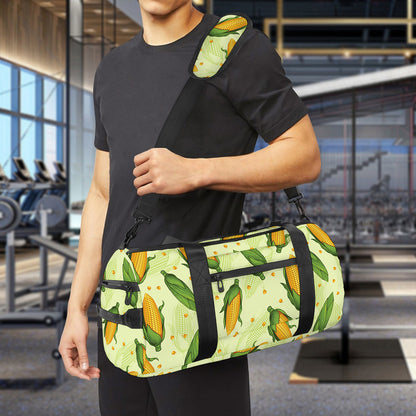 Corncob Pattern Print Gym Bag