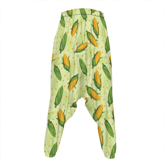 Corncob Pattern Print Hammer Pants