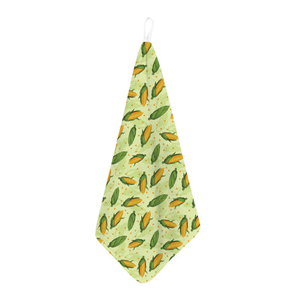 Corncob Pattern Print Hand Towel