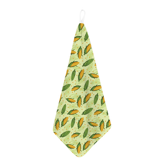 Corncob Pattern Print Hand Towel