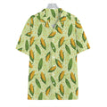 Corncob Pattern Print Hawaiian Shirt
