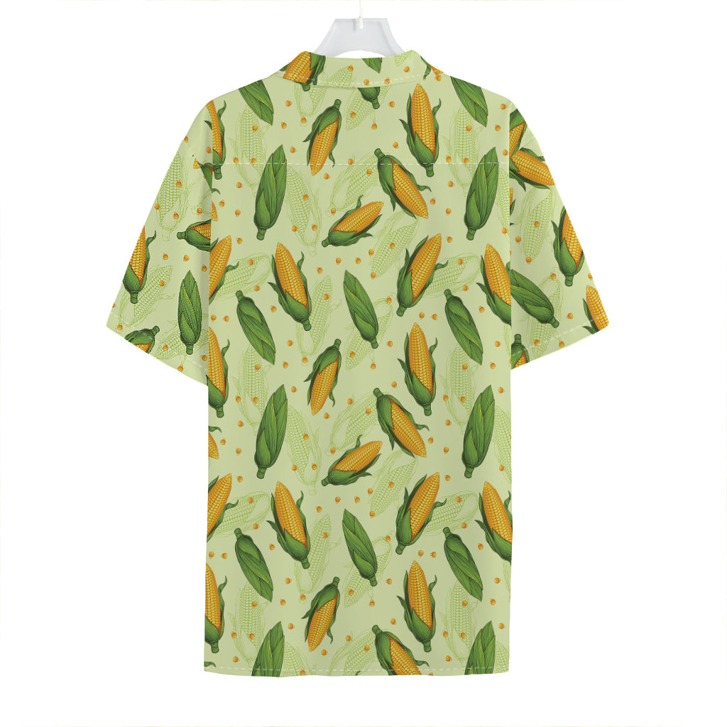 Corncob Pattern Print Hawaiian Shirt