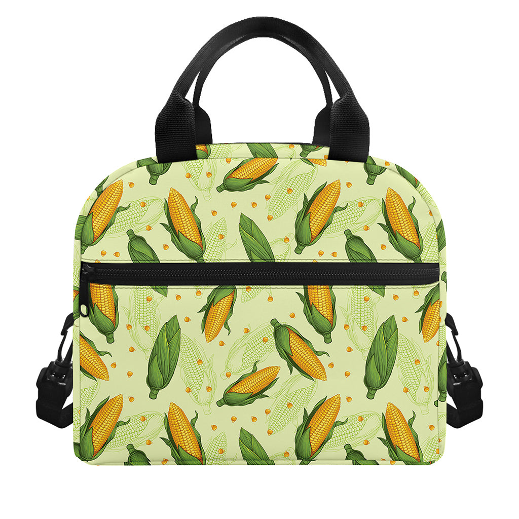 Corncob Pattern Print Insulated Lunch Bag