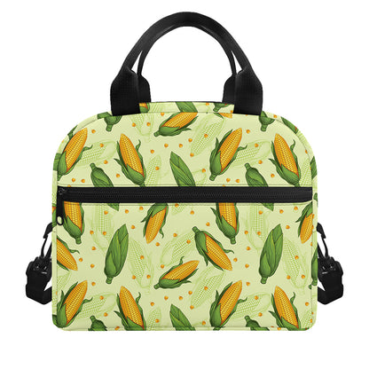 Corncob Pattern Print Insulated Lunch Bag