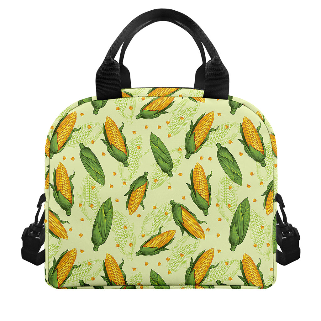 Corncob Pattern Print Insulated Lunch Bag