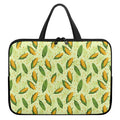 Corncob Pattern Print Laptop Sleeve With Handle