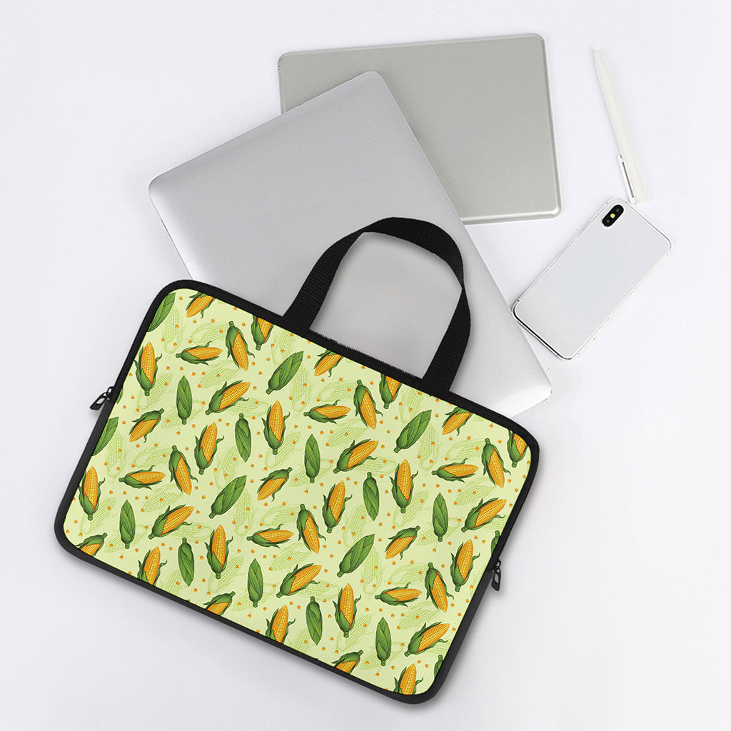 Corncob Pattern Print Laptop Sleeve With Handle