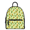 Corncob Pattern Print Leather Backpack