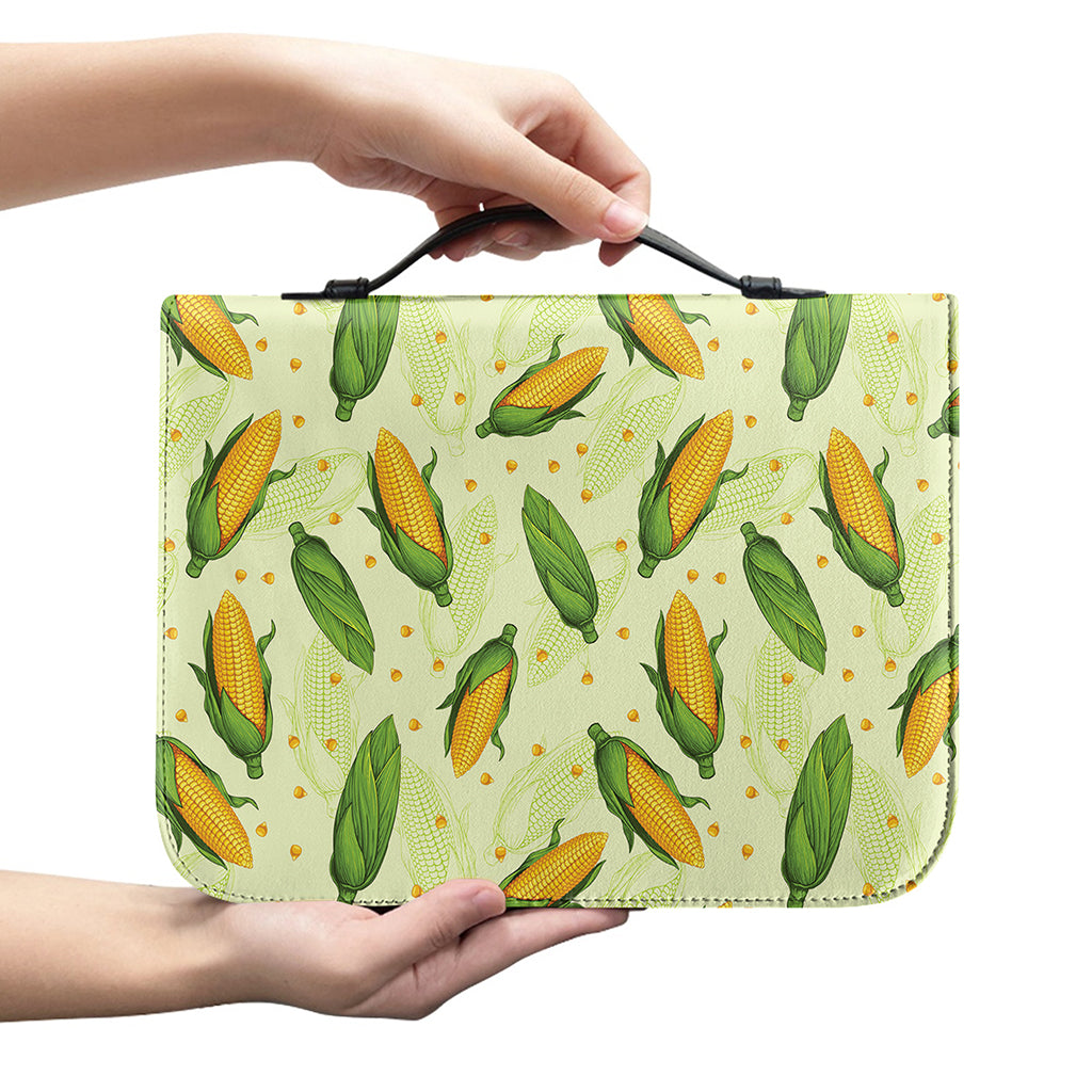Corncob Pattern Print Leather Bible Cover