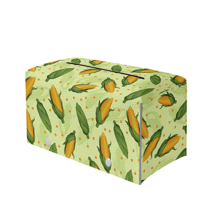 Corncob Pattern Print Leather Tissue Box Cover