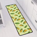 Corncob Pattern Print Long Kitchen Mat