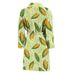 Corncob Pattern Print Men's Bathrobe