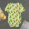 Corncob Pattern Print Men's Bodysuit