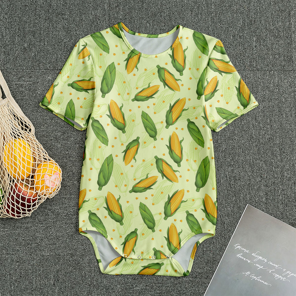 Corncob Pattern Print Men's Bodysuit