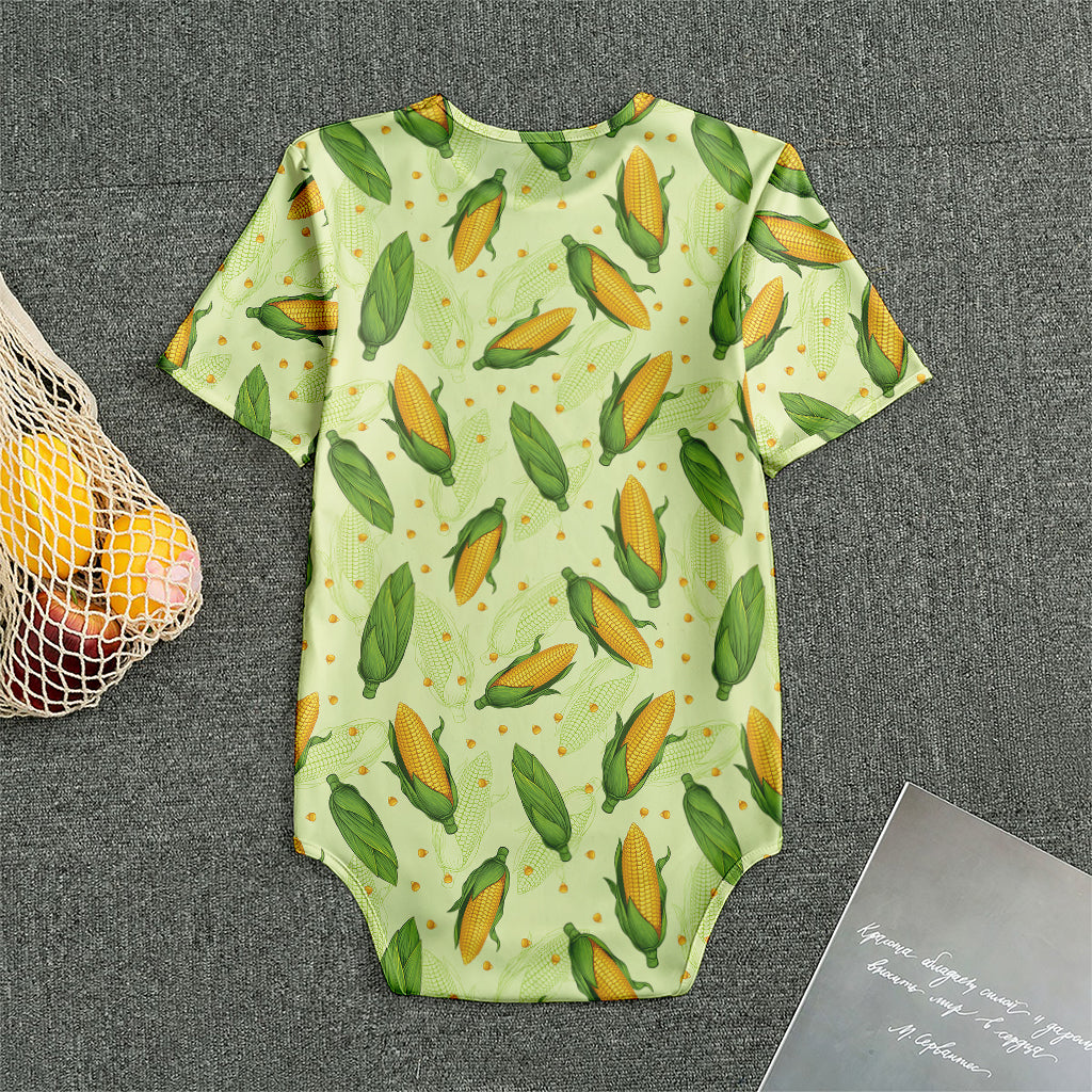 Corncob Pattern Print Men's Bodysuit