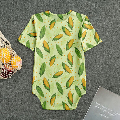 Corncob Pattern Print Men's Bodysuit