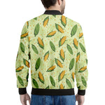 Corncob Pattern Print Men's Bomber Jacket