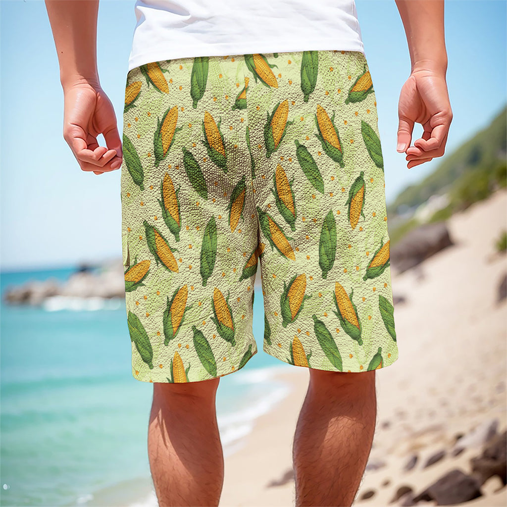 Corncob Pattern Print Men's Cargo Shorts