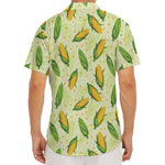 Corncob Pattern Print Men's Deep V-Neck Shirt