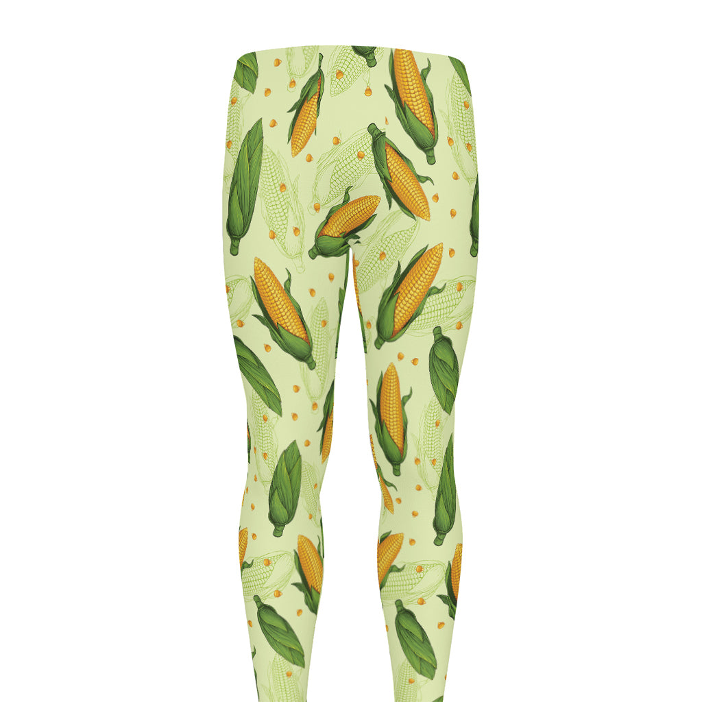 Corncob Pattern Print Men's leggings