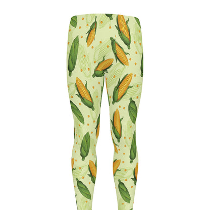 Corncob Pattern Print Men's leggings