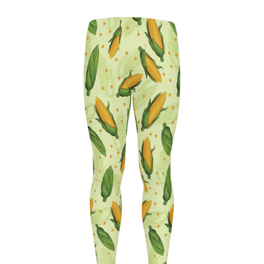 Corncob Pattern Print Men's leggings