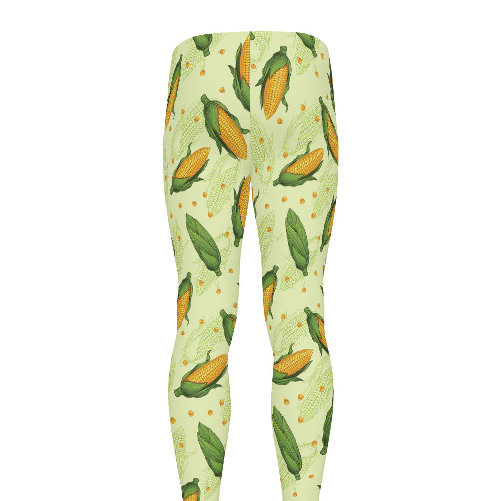 Corncob Pattern Print Men's leggings