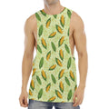 Corncob Pattern Print Men's Muscle Tank Top
