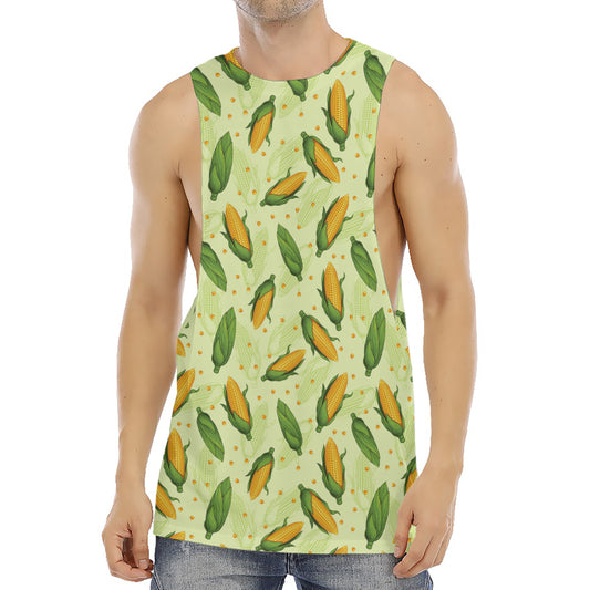 Corncob Pattern Print Men's Muscle Tank Top