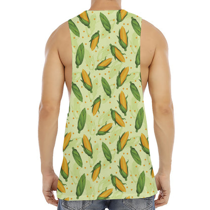 Corncob Pattern Print Men's Muscle Tank Top