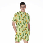 Corncob Pattern Print Men's Rompers