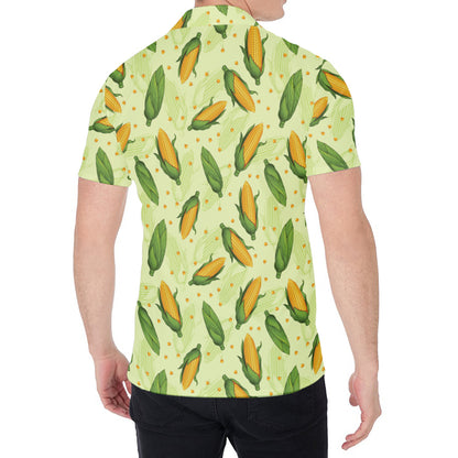 Corncob Pattern Print Men's Shirt