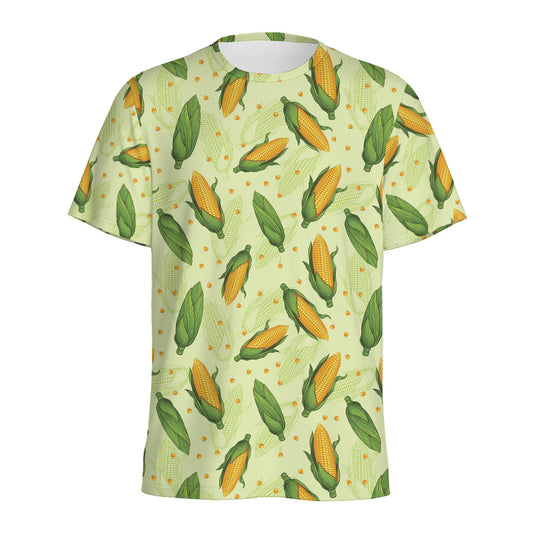 Corncob Pattern Print Men's Sports T-Shirt
