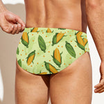 Corncob Pattern Print Men's Swim Briefs