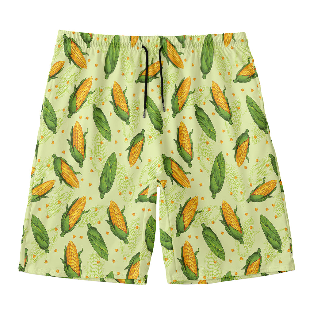 Corncob Pattern Print Men's Swim Trunks