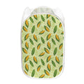 Corncob Pattern Print Mesh Laundry Hamper