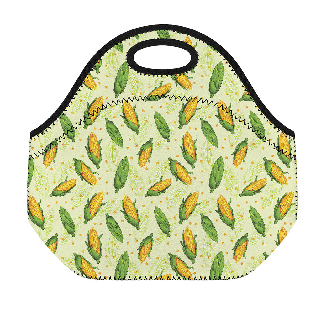 Corncob Pattern Print Neoprene Lunch Bag