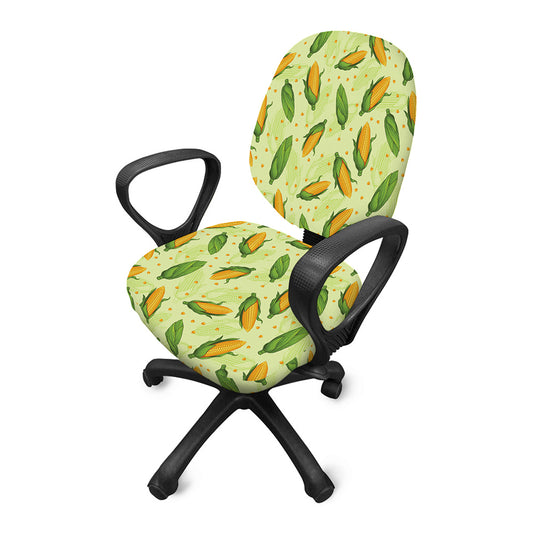 Corncob Pattern Print Office Chair Cover