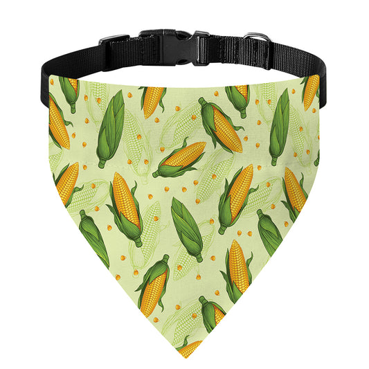 Corncob Pattern Print Over The Collar Dog Bandana