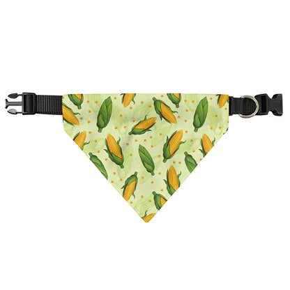 Corncob Pattern Print Over The Collar Dog Bandana