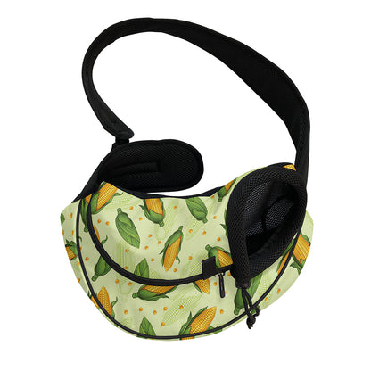 Corncob Pattern Print Pet Sling Carrier