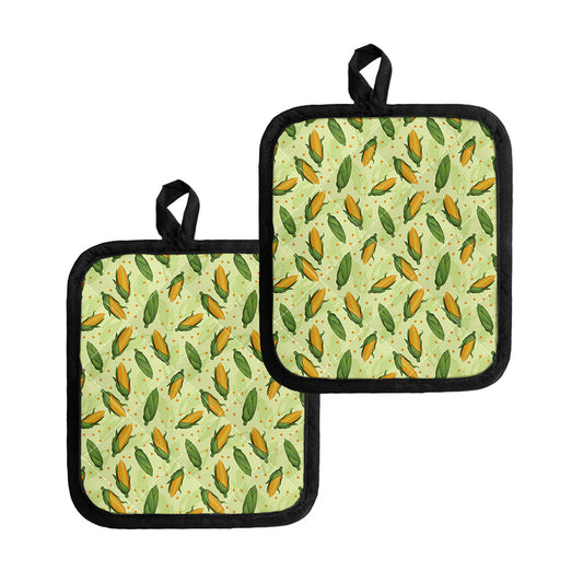 Corncob Pattern Print Pot Holders