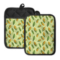 Corncob Pattern Print Pot Holders With Pocket