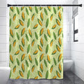 Corncob Pattern Print Premium Shower Curtain