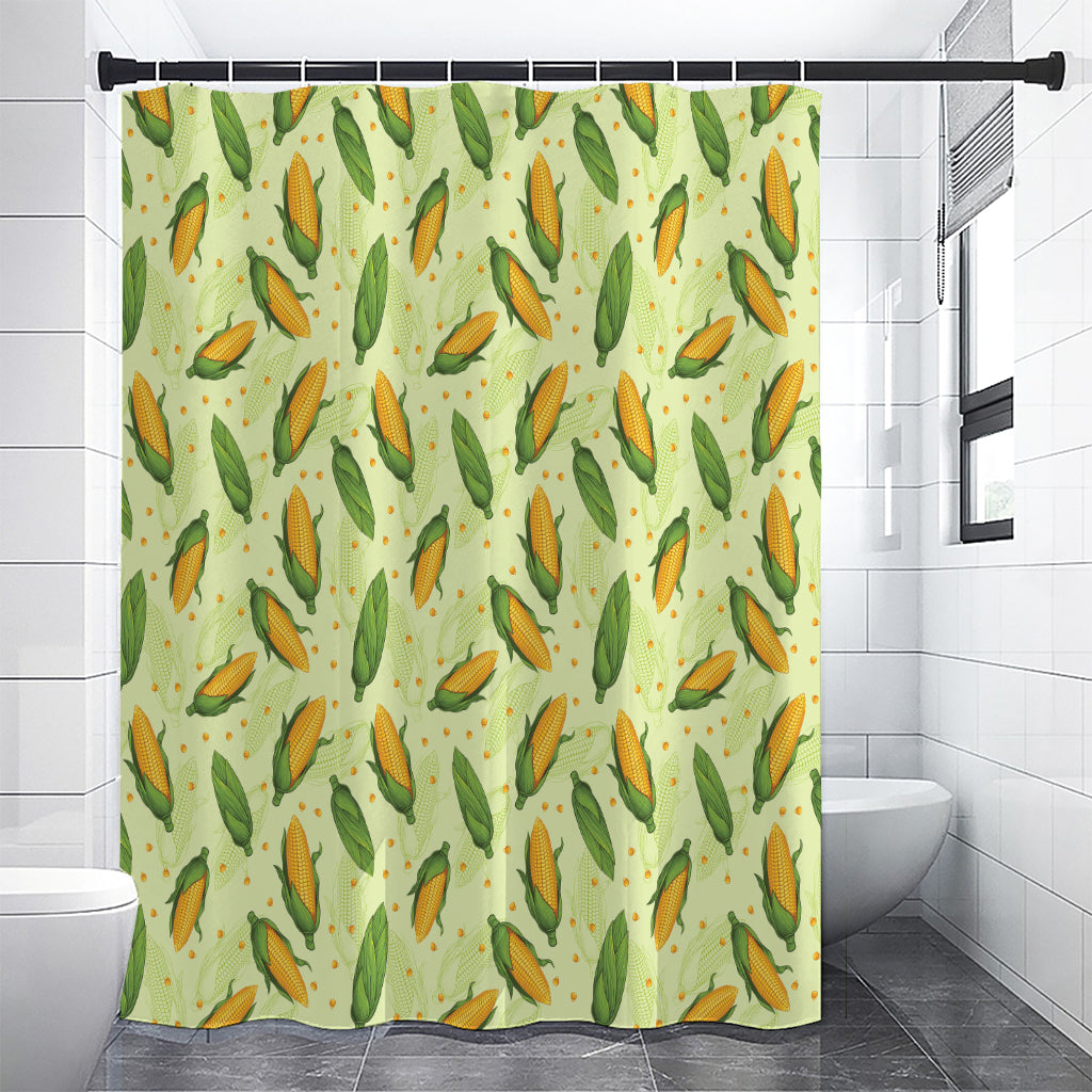 Corncob Pattern Print Premium Shower Curtain