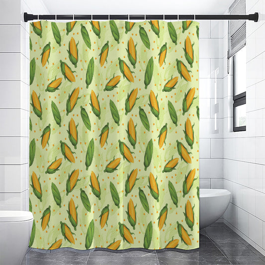 Corncob Pattern Print Premium Shower Curtain