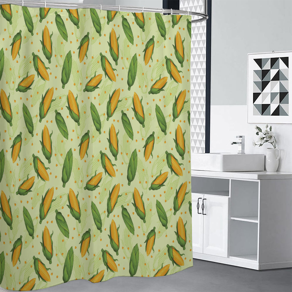 Corncob Pattern Print Premium Shower Curtain